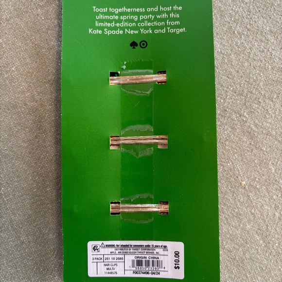 Stylish Flower Hair Clip Set - Black, White, Green - Picture 4 of 5